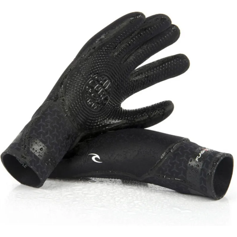 Flashbomb 3/2 5 Finger Glove in Black